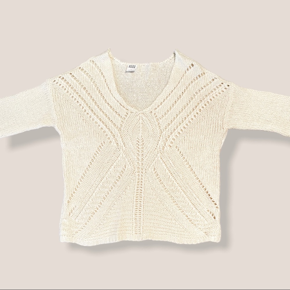 Cream knit sweater